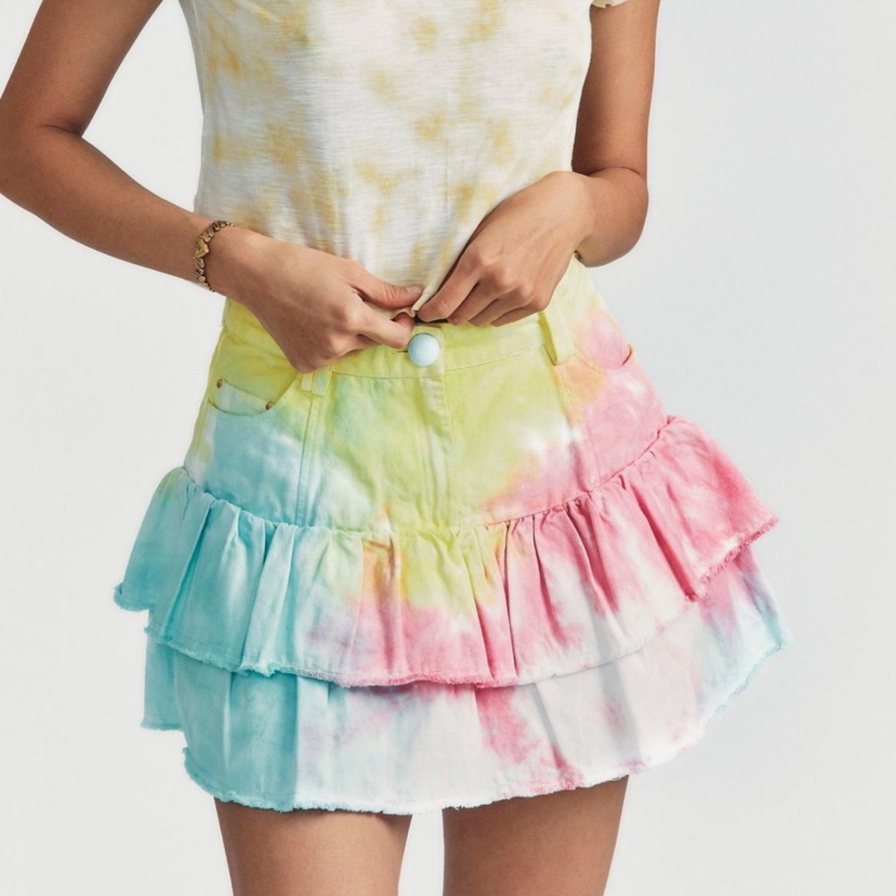 Loveshackfancy Landen ruffle mini skirt